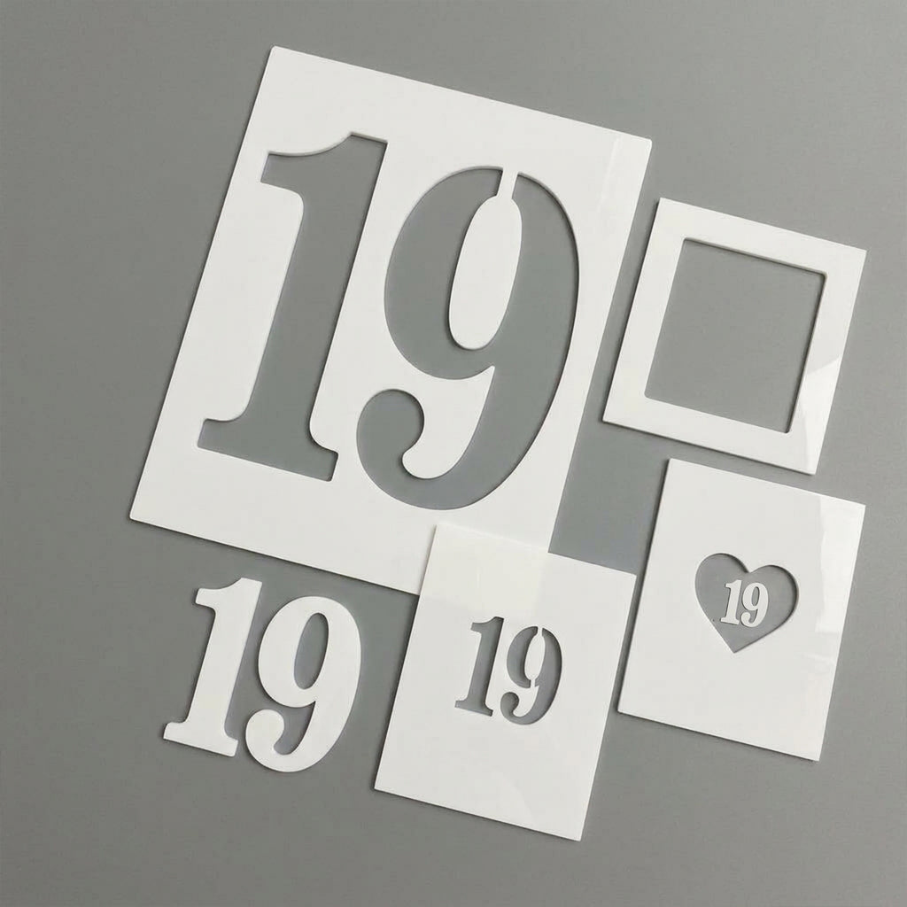 Addon: Number Stencil Set