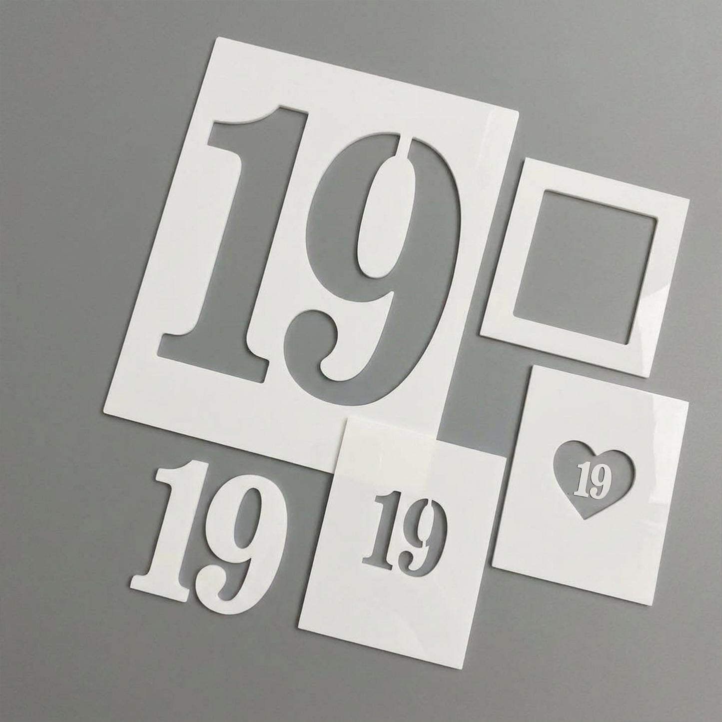 Number Stencils Set