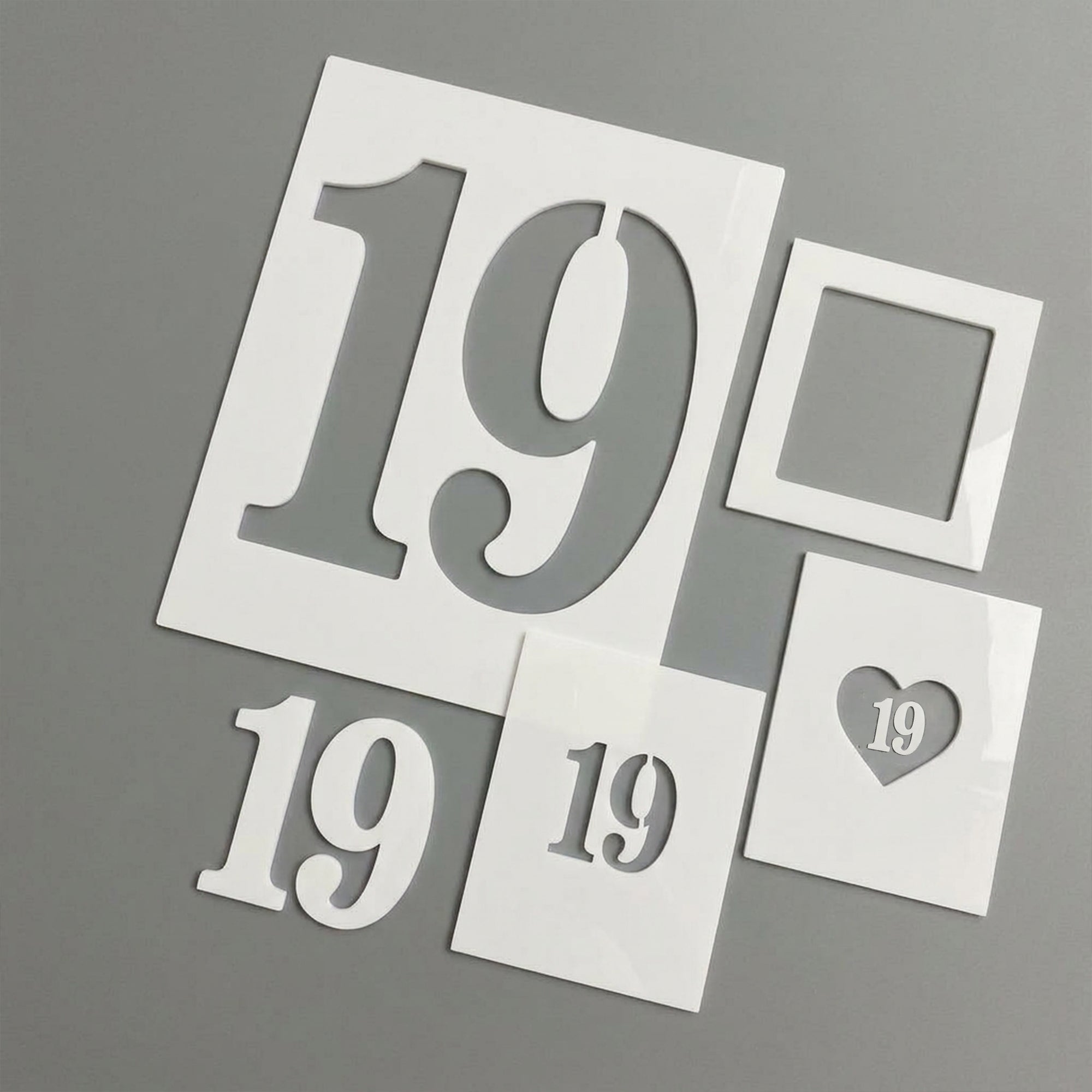 Addon: Number Stencil Set