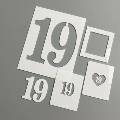 Number Stencils Set