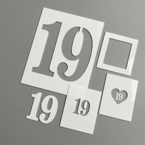 Addon: Number Stencil Set